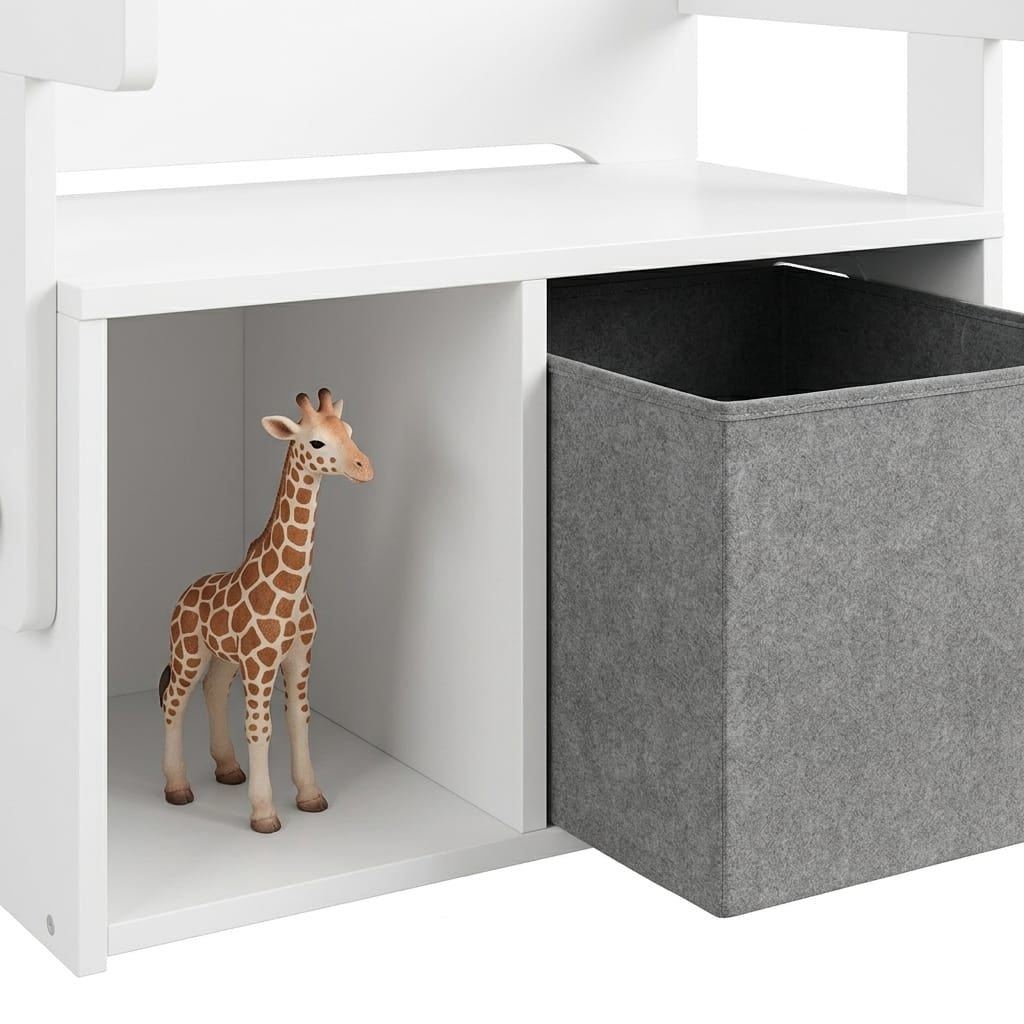 Cocon Montessori Banc Convertible En Bureau 3 En 1 Avec Coffre De Rangement