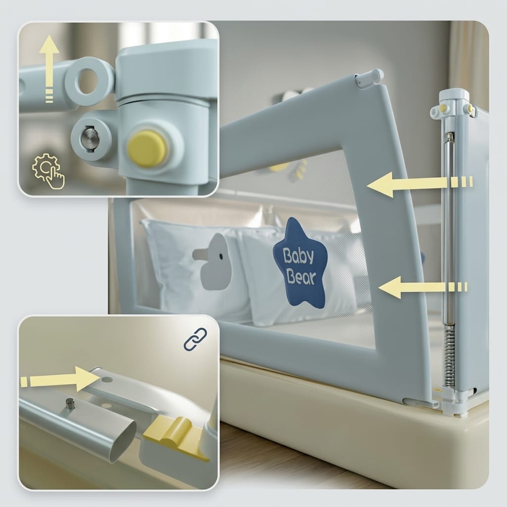 Cocon Montessori Barrière De Sécurité Pour Lit De Bébé