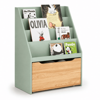 Cocon Montessori Bibliothèque Murale Avec Bac De Rangement Jouet