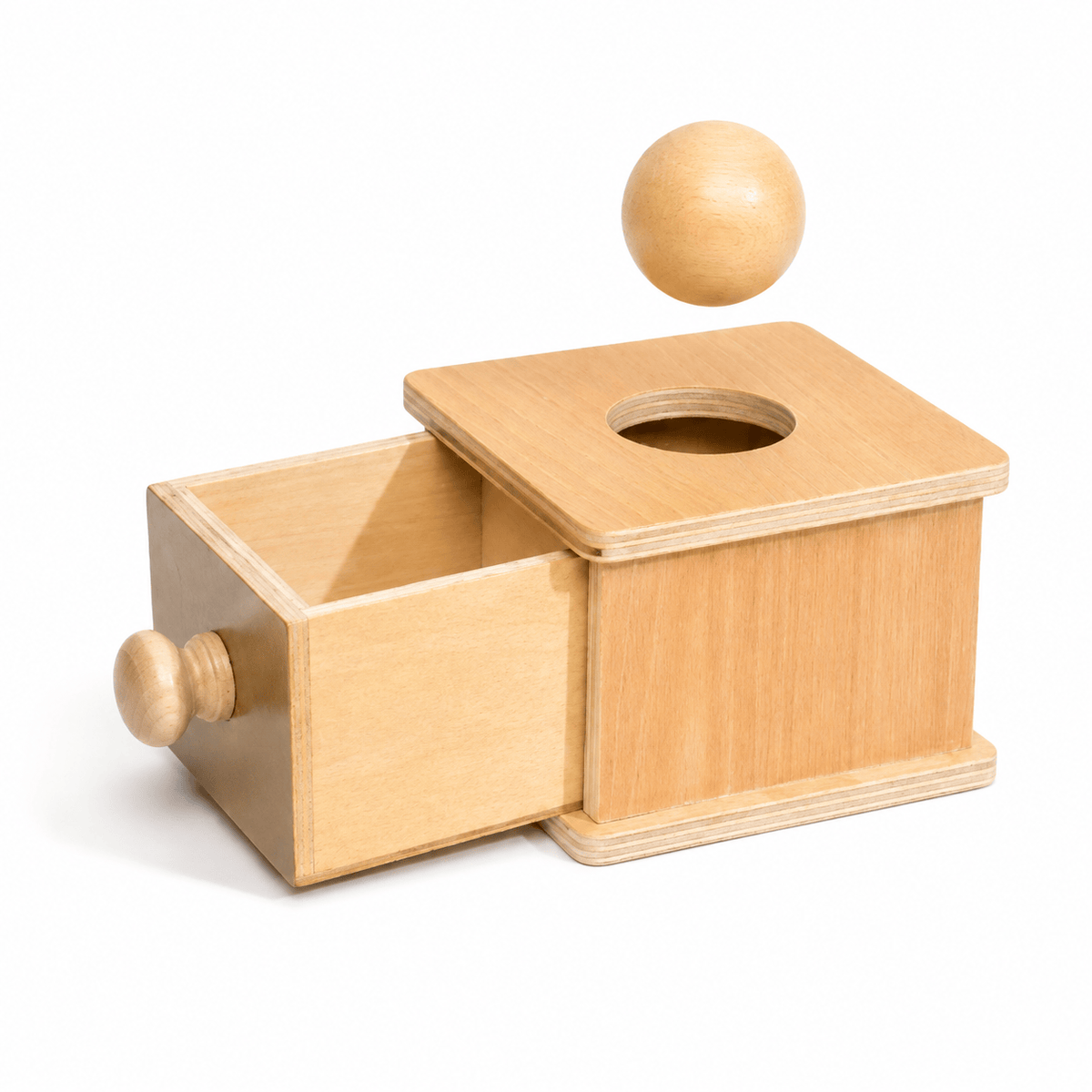 Cocon Montessori Boîte À Formes Et Tambour D'Éveil Montessori En Bois