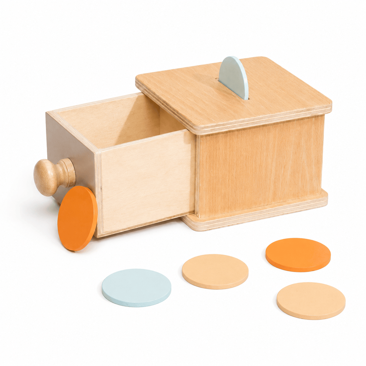 Cocon Montessori Boîte À Formes Et Tambour D'Éveil Montessori En Bois