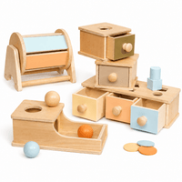 Cocon Montessori Boîte À Formes Et Tambour D'Éveil Montessori En Bois