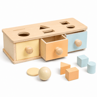 Cocon Montessori Boîte À Formes Et Tambour D'Éveil Montessori En Bois