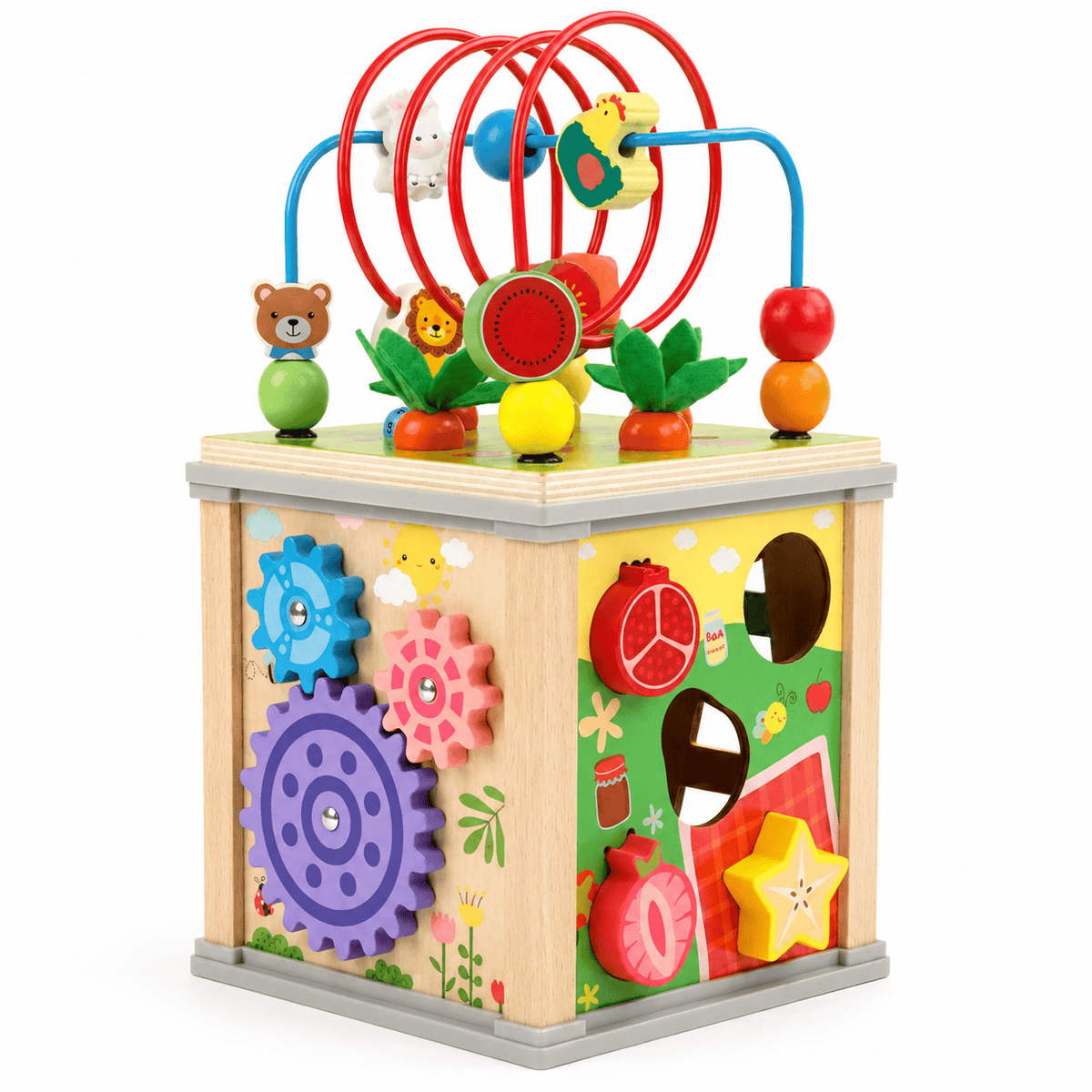 Cocon Montessori Boîte Multifonctionnelle En Bois Montessori