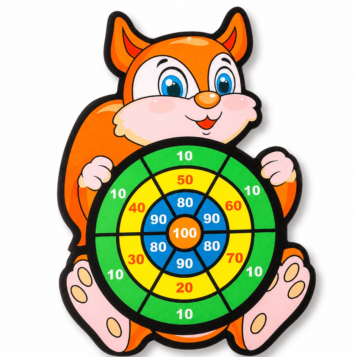 Cocon Montessori Cible De Fléchettes Murale Avec Balles Scratch Motifs Animaux Pour Enfants
