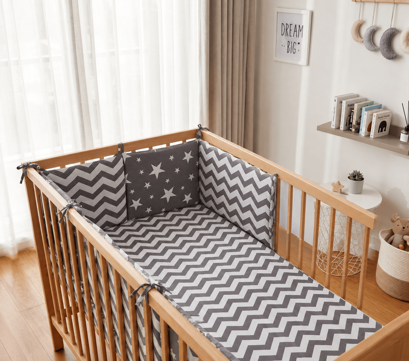Cocon Montessori Ensemble De Coussins Protecteurs De Berceau
