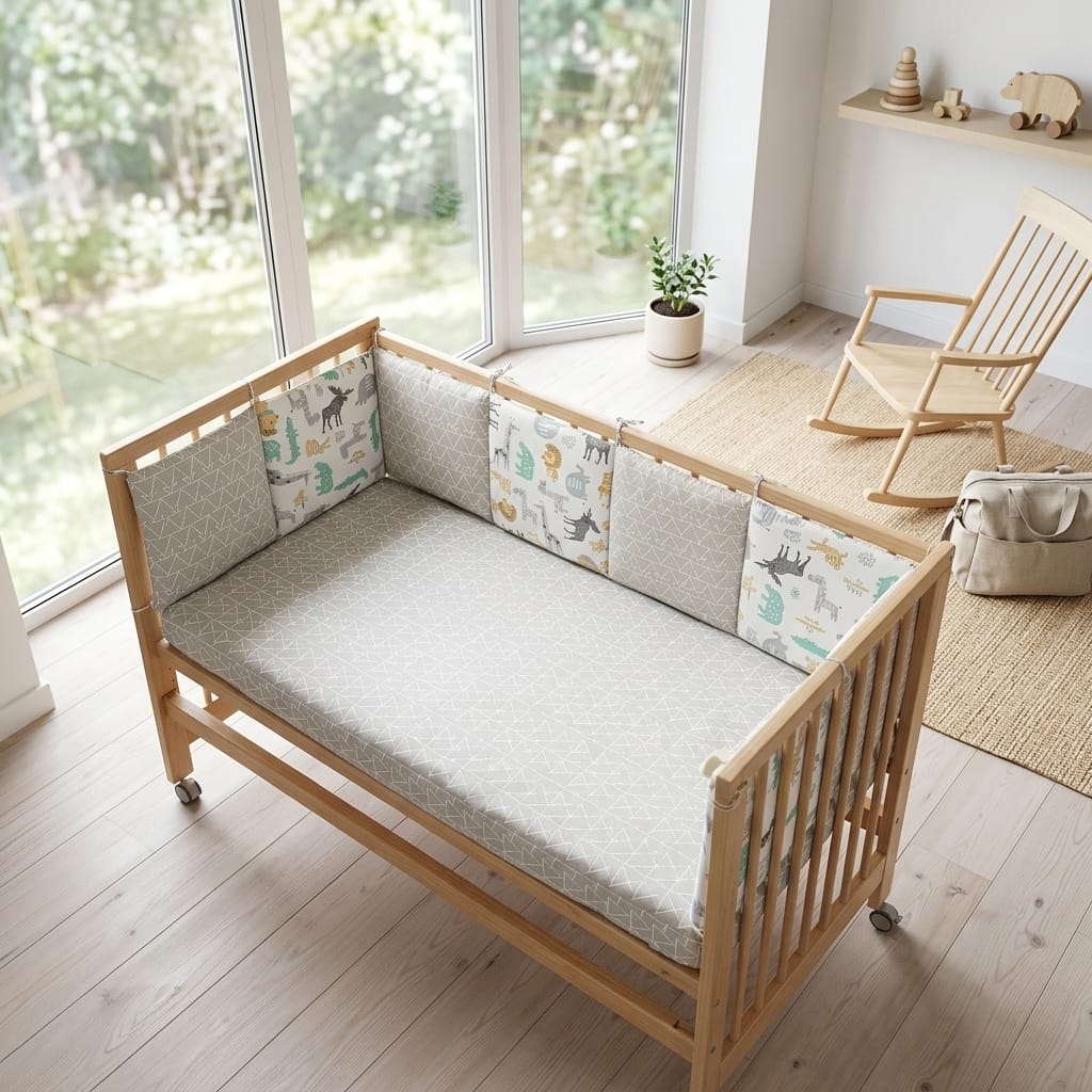 Cocon Montessori Ensemble De Coussins Protecteurs De Berceau