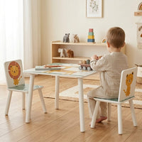 Cocon Montessori Ensemble Table Et Chaises En Bois Pour Enfant