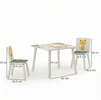 Cocon Montessori Ensemble Table Et Chaises En Bois Pour Enfant