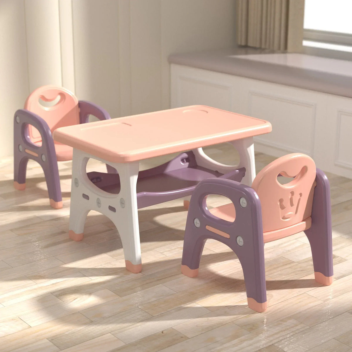 Cocon Montessori Ensemble Table Et Chaises En Plastique Pour Enfant
