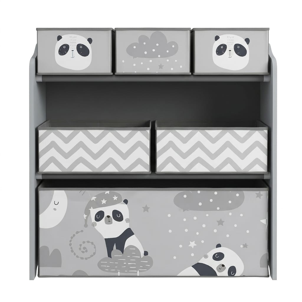 Cocon Montessori Étagère De Rangement Avec Bacs En Tissu