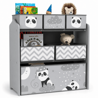 Cocon Montessori Étagère De Rangement Avec Bacs En Tissu