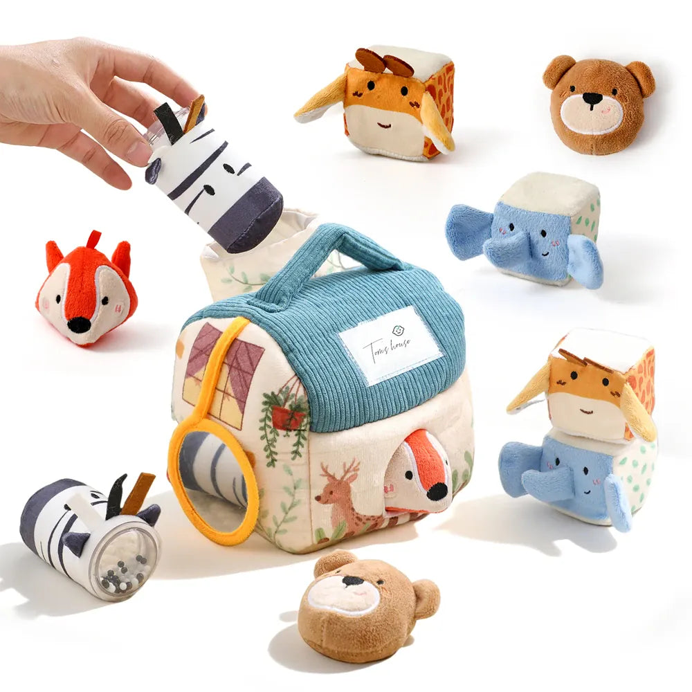 Cocon Montessori Ferme Musicale En Peluche Avec Animaux Pour Bébé
