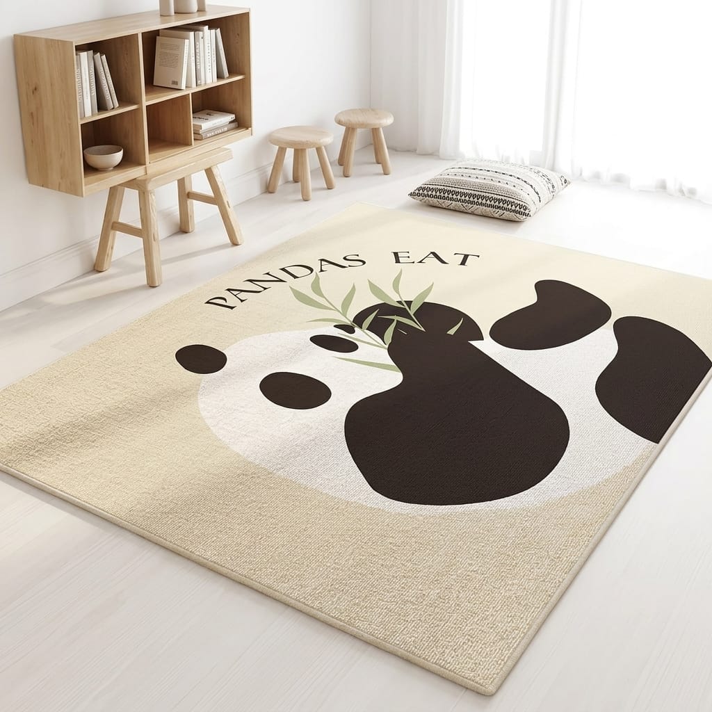 Cocon Montessori Grand Tapis Cheval - Panda - Dinosaure