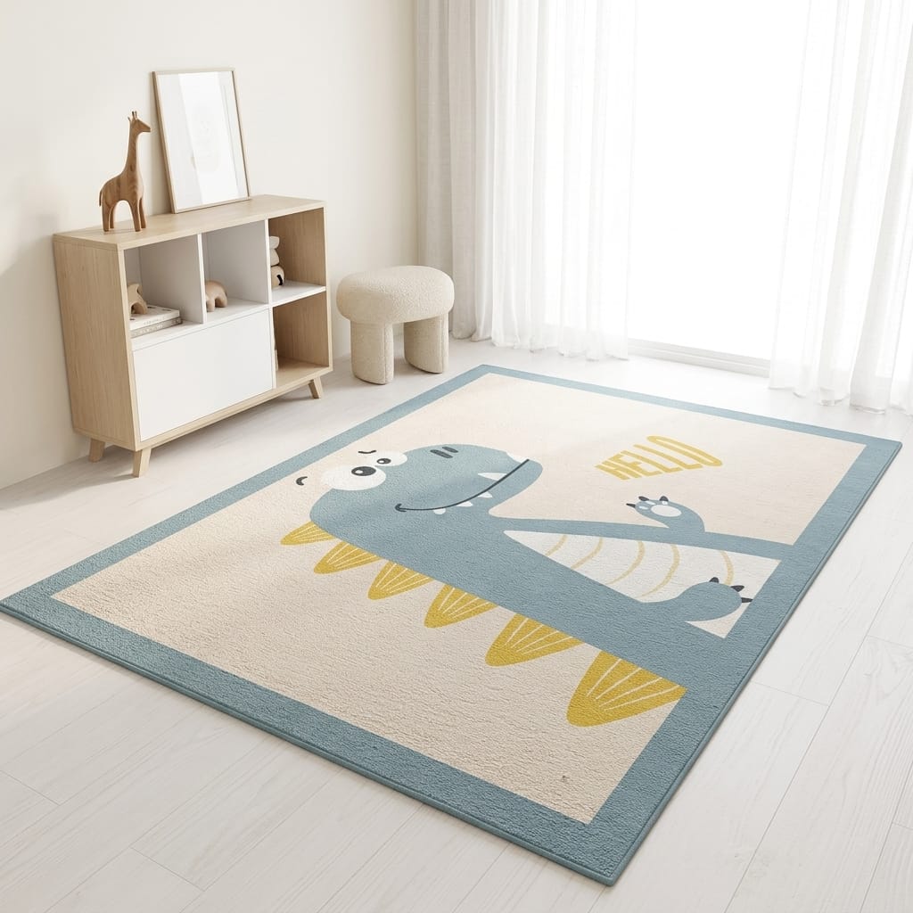 Cocon Montessori Grand Tapis Cheval - Panda - Dinosaure