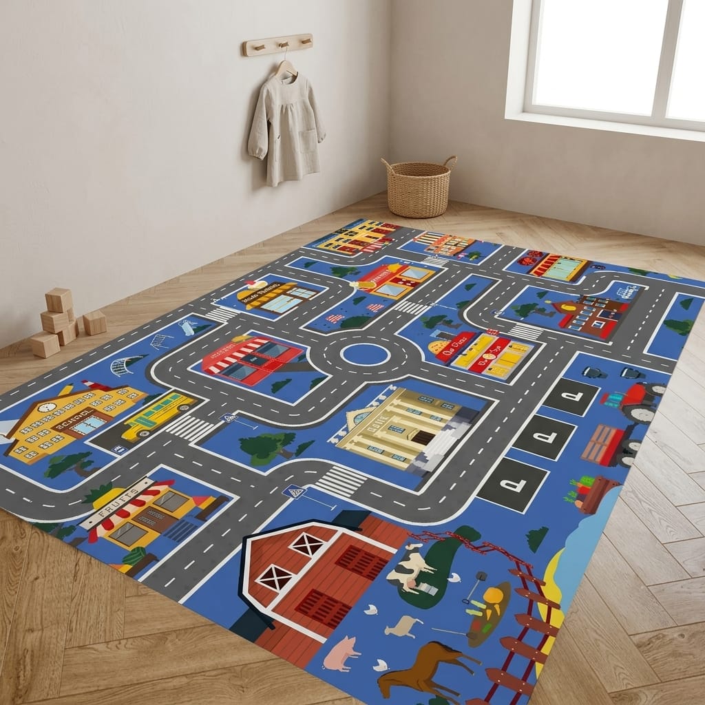 Cocon Montessori Grand Tapis De Jeu Route