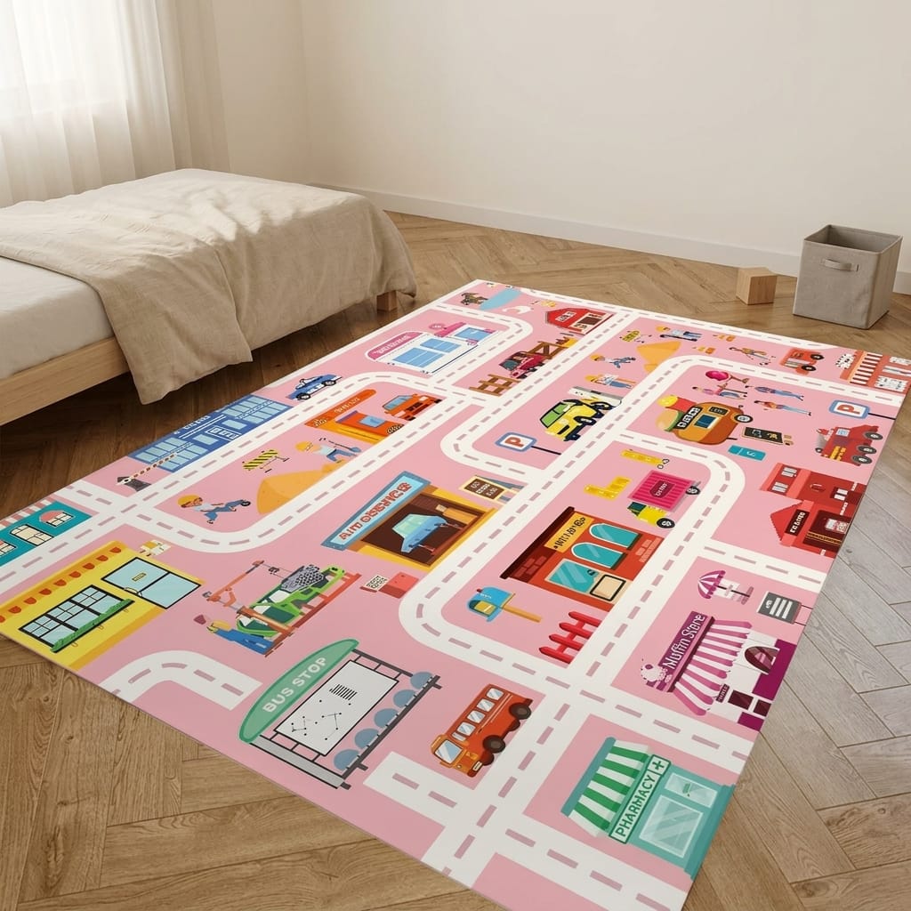 Cocon Montessori Grand Tapis De Jeu Route