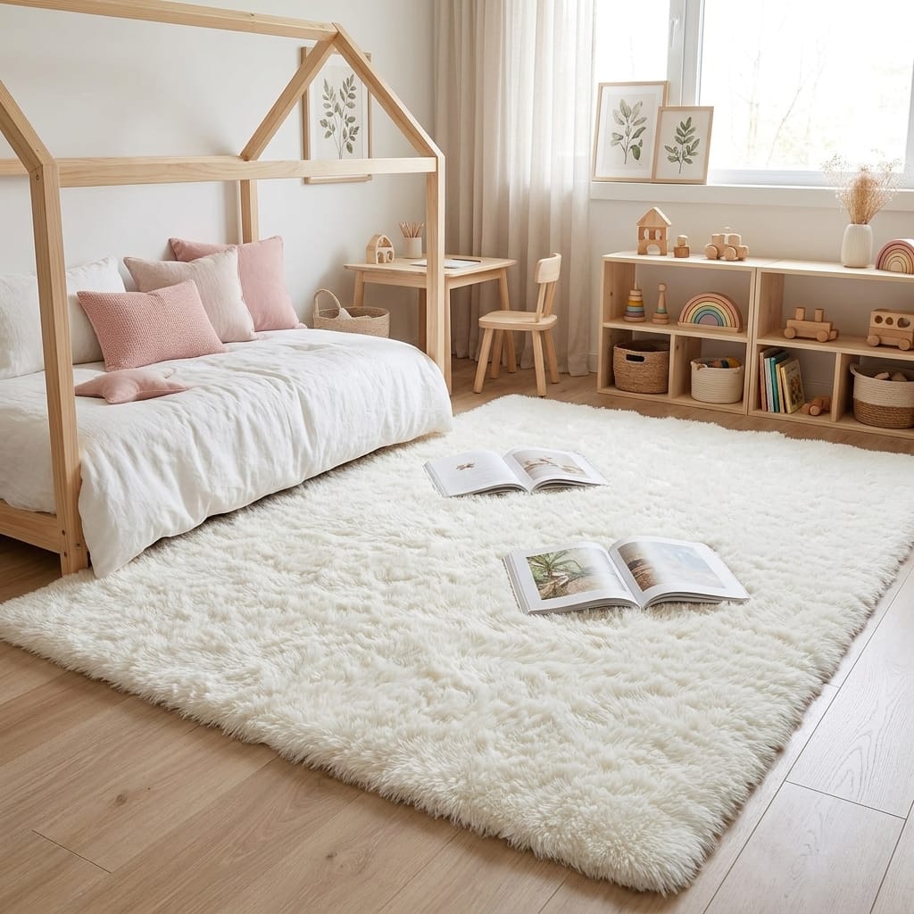 Cocon Montessori Grand Tapis Uni Tout Doux