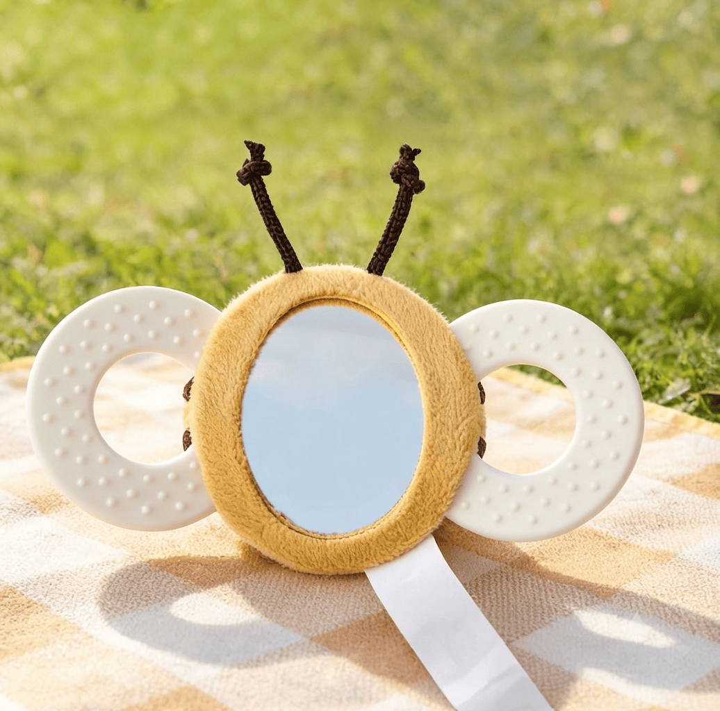 Cocon Montessori Hochet Sensoriel En Peluche Insecte Pour Bébé