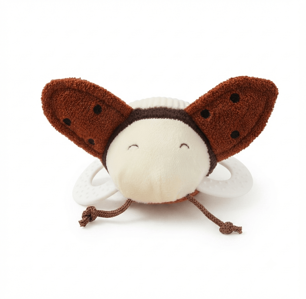 Cocon Montessori Hochet Sensoriel En Peluche Insecte Pour Bébé