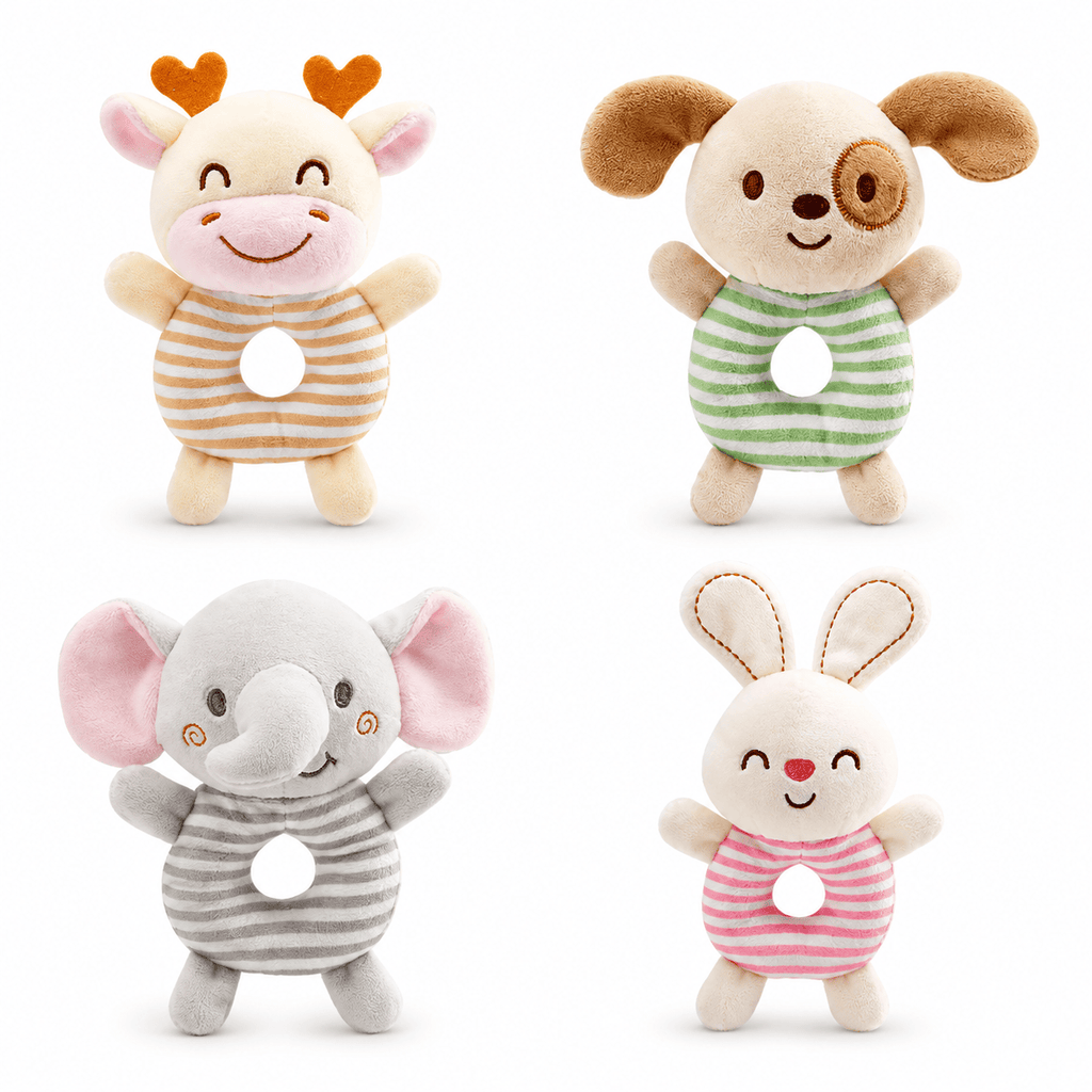 Cocon Montessori Hochet Suspendu En Peluche Animaux Pour Lit De Bébé