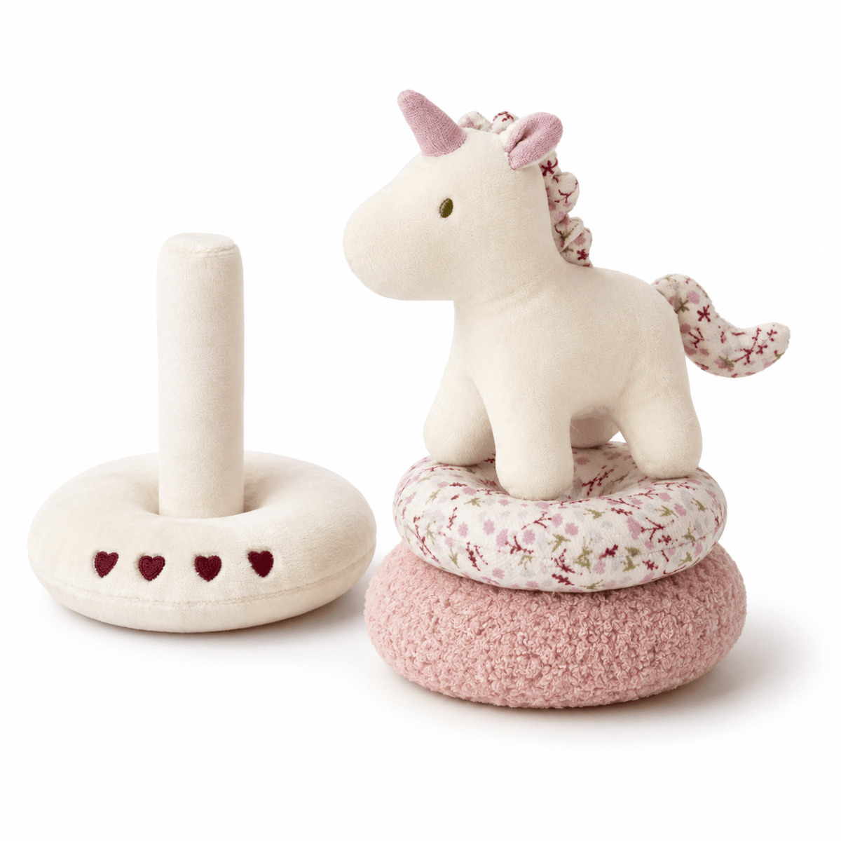 Cocon Montessori Jouet D'Éveil Empilable En Peluche Forme Licorne Pour Bébé