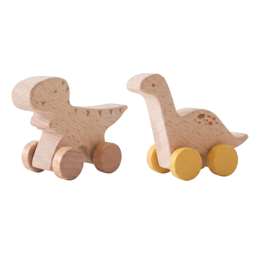 Cocon Montessori Jouet En Bois Forme Voiture Et Dinosaure Pour Bébé