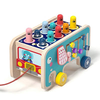 Cocon Montessori Jouet Musical En Bois Forme Éléphant Pour Enfant