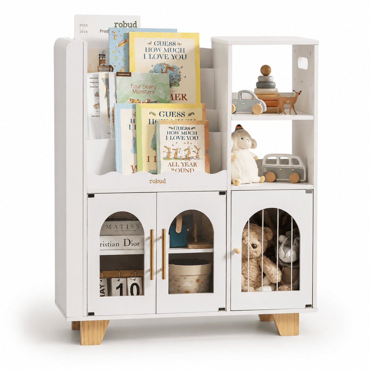 Cocon Montessori Meuble De Rangement Combiné Étagère Et Jouets