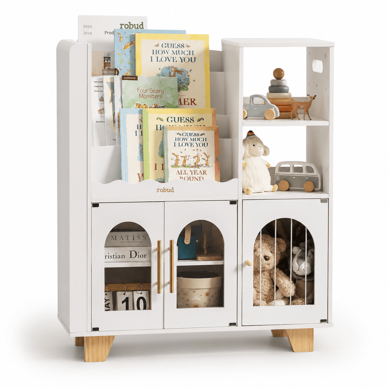 Cocon Montessori Meuble De Rangement Combiné Étagère Et Jouets