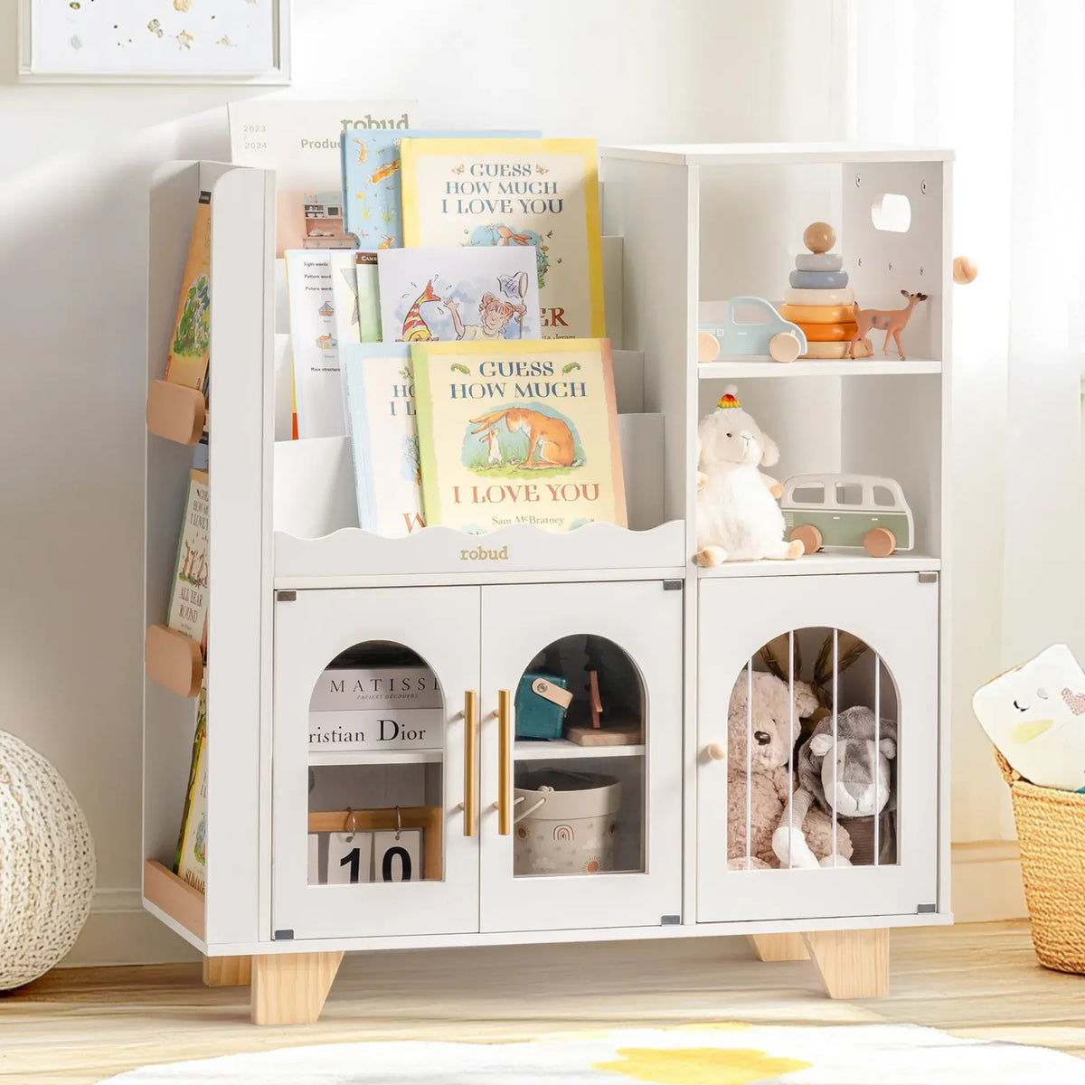 Cocon Montessori Meuble De Rangement Combiné Étagère Et Jouets
