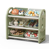 Cocon Montessori Meuble De Rangement Pour Jouets Avec Bacs Basculants