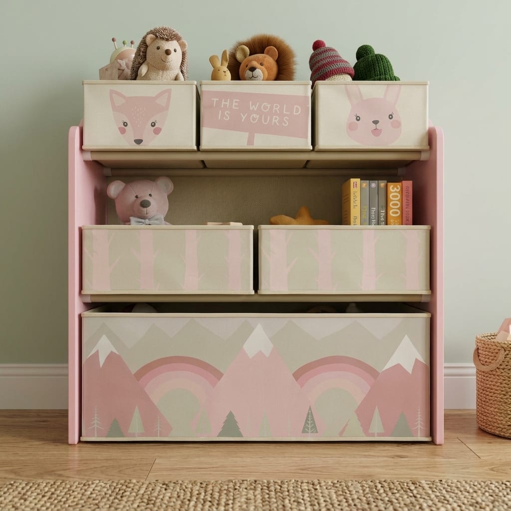 Cocon Montessori Meuble De Rangement Pour Jouets Enfant