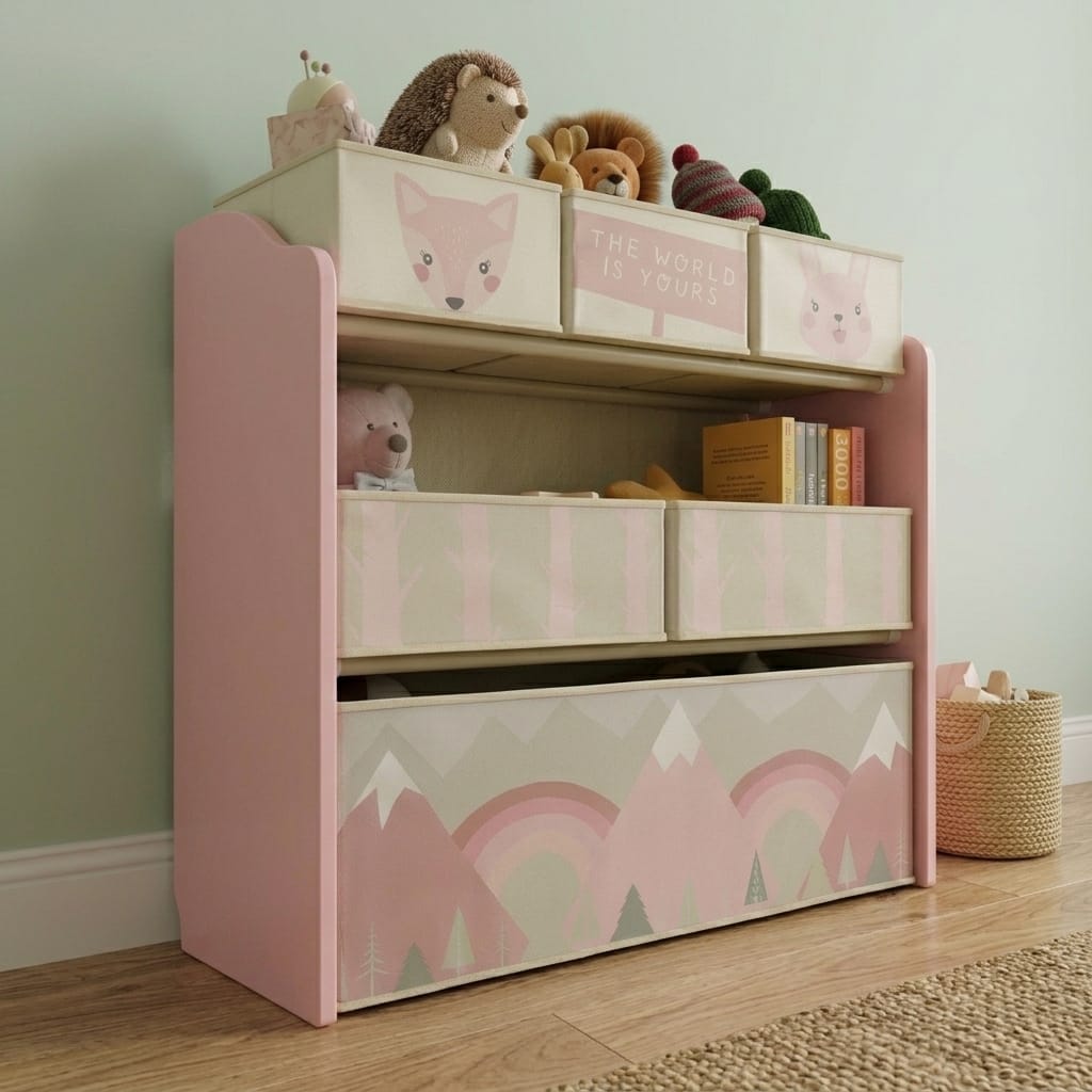 Cocon Montessori Meuble De Rangement Pour Jouets Enfant