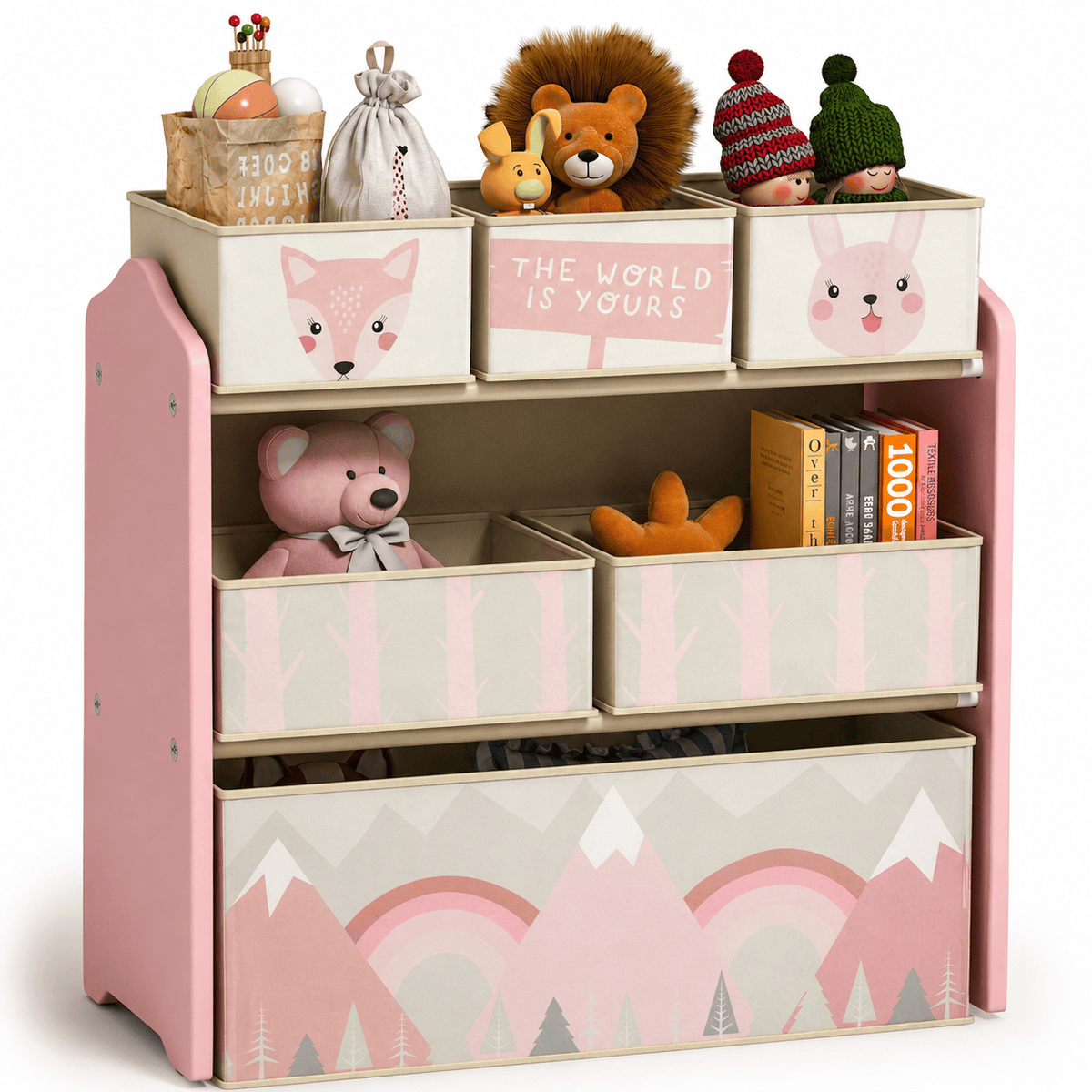 Cocon Montessori Meuble De Rangement Pour Jouets Enfant