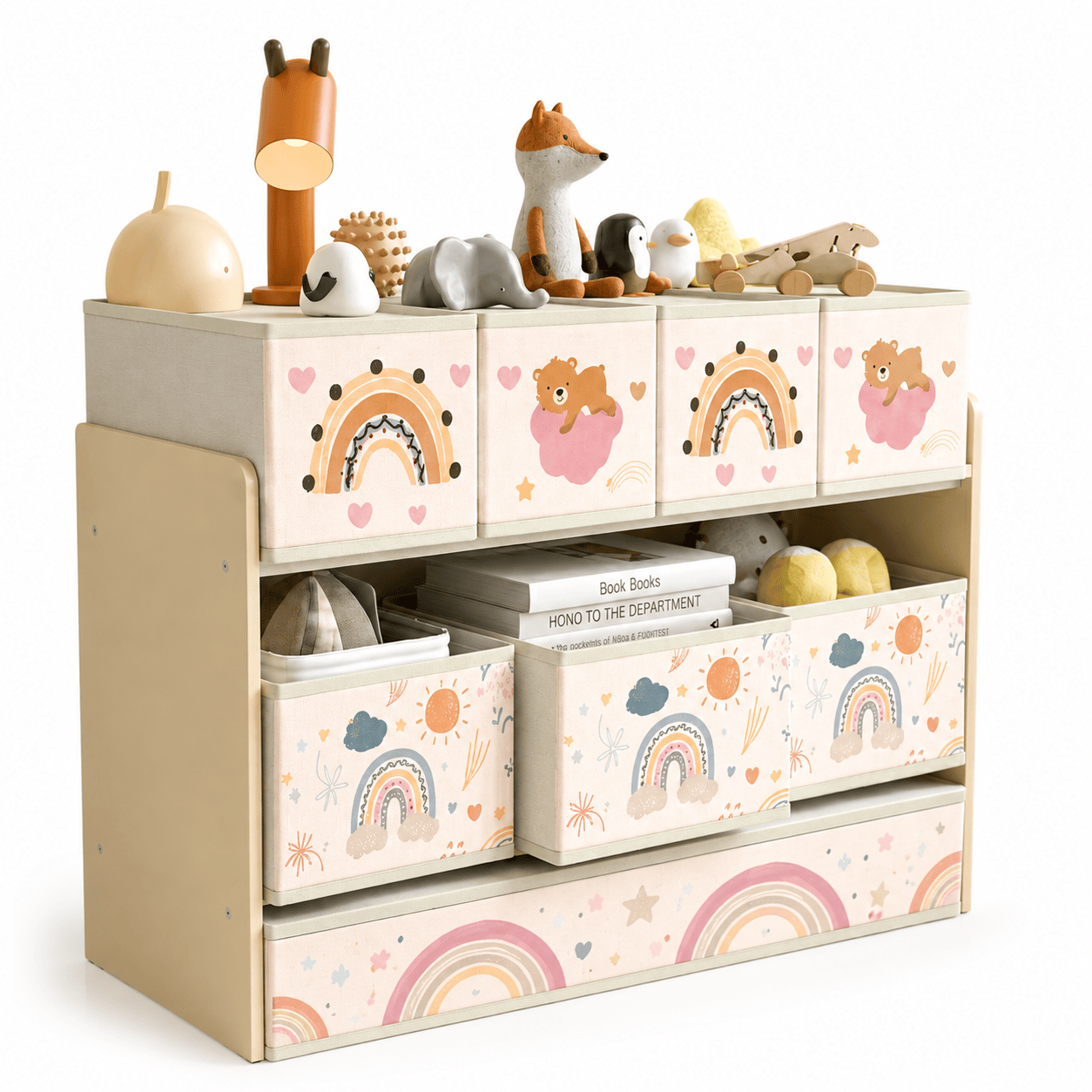 Cocon Montessori Organisateur De Rangement Avec Bacs Amovibles Pour Chambre Enfant