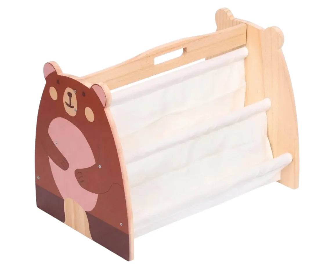 Cocon Montessori Porte-Livres Double Face En Bois Pour Enfant