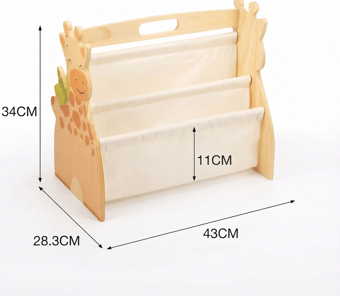 Cocon Montessori Porte-Livres Double Face En Bois Pour Enfant