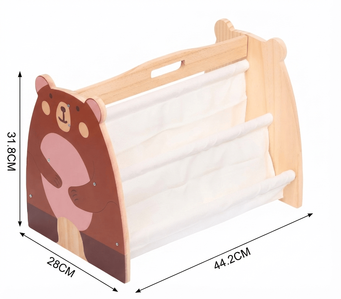 Cocon Montessori Porte-Livres Double Face En Bois Pour Enfant