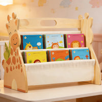 Cocon Montessori Porte-Livres Double Face En Bois Pour Enfant
