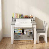 Cocon Montessori Table D'Activité Et De Loisirs Avec Chaises Et Rangement