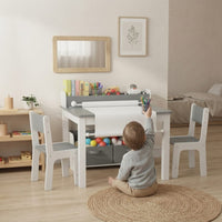 Cocon Montessori Table D'Activité Et De Loisirs Avec Chaises Et Rangement