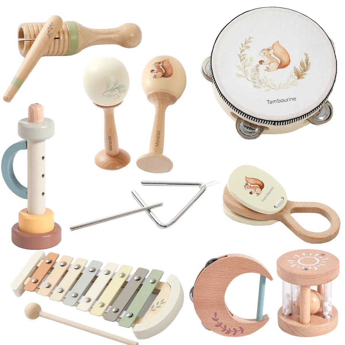 Cocon Montessori Table Musicale D'Éveil Et Xylophone En Bois Montessori