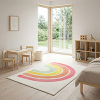 Cocon Montessori Tapis Arc En Ciel Boho Enfant