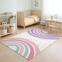 Cocon Montessori Tapis Chambre Enfant Arc En Ciel