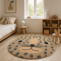 Cocon Montessori Tapis Chambre Enfant Leopard