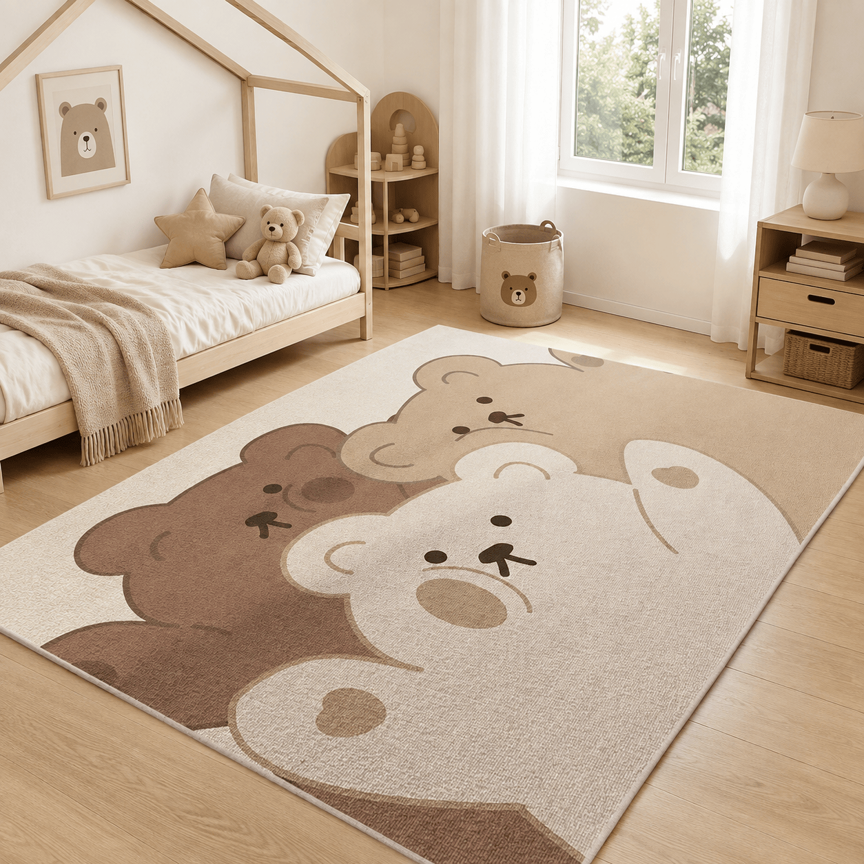Cocon Montessori Tapis Chambre Enfant Team Animal