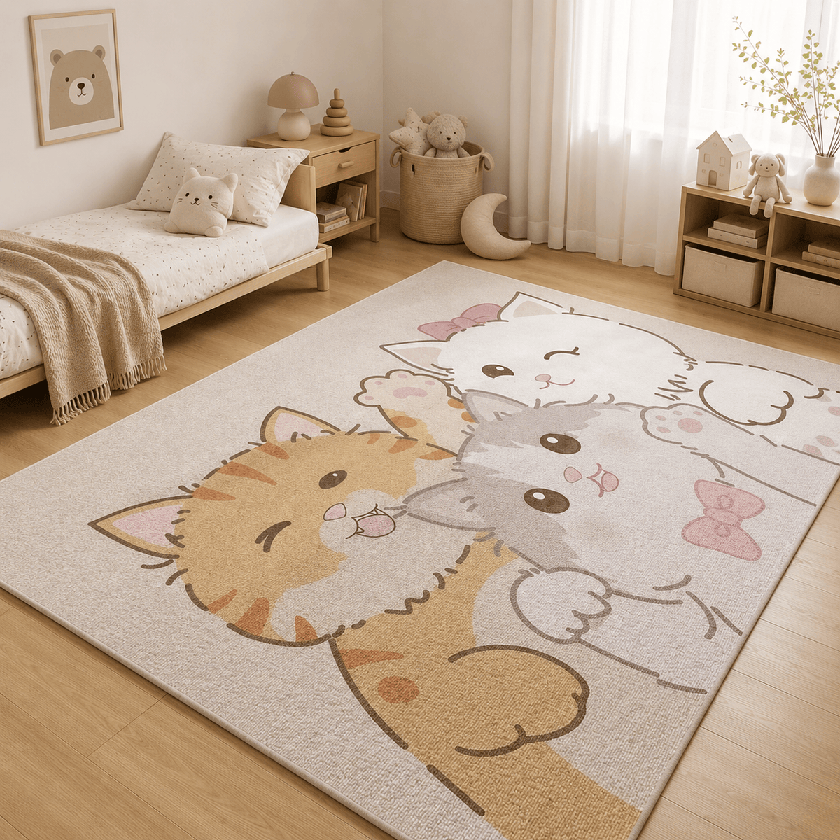 Cocon Montessori Tapis Chambre Enfant Team Animal
