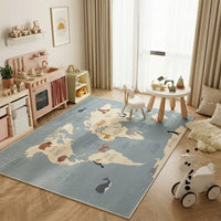 Cocon Montessori Tapis Chambre Motif Animal Très Grand Format