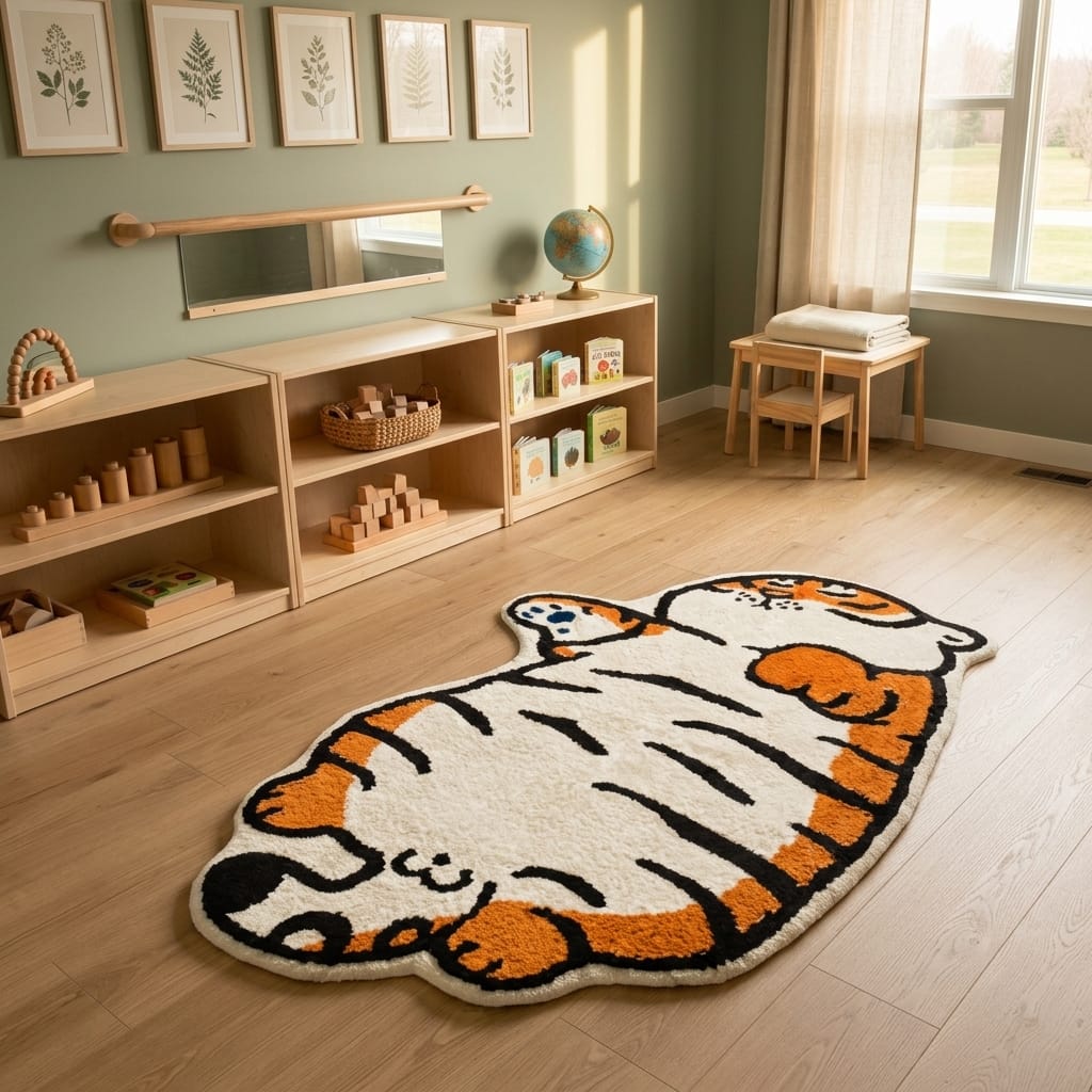 Cocon Montessori Tapis Chat Tigre